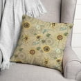 thumbnail image 3 of Creative Products Sunflower Pattern on Yellow 18 x 18 Spun Poly Pillow, 3 of 3
