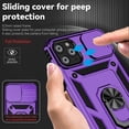 thumbnail image 4 of for iPhone 11 Pro Max Case with Camera Lens Cover HD Screen Protector, Military Grade Drop Protection Magnetic Ring Holder Kickstand Protective Phone Case for Apple iPhone 11 Pro Max 6.5 inch (Purple), 4 of 16