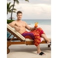 thumbnail image 5 of HAPPY BAY Men's Standard Casual Sarong Long Pareo Beach Wrap One Size Garnet, Mandala Summer Vacation Party, 5 of 6