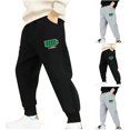 thumbnail image 2 of Utoimkio Toddler Boy Girls Athletic Jogger Pants Elastic Waisted Straight Leg Sweatpants with Pockets Size 8-15T, 2 of 3