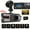 Black dual lens +32G, variant on 1080P Triple Lens Dash Cam with Infrared Night Vision - 170° Wide Angle, Built-in Audio, G-Sensor, Loop Recording & 32GB Card - 24H Parking Mode, Ideal Car Safety Camera for Holidays & Gifts