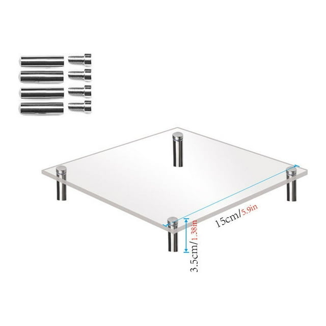 Meitianfacai Cupcake Stand Dessert Table Display, Transparent Acrylic Cake Hand Display Rack, Metal , Table Placement Rack