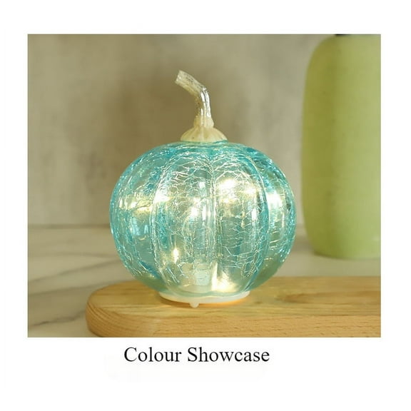 Decoration props night light Halloween glass pumpkin night light ornament pumpkin with lights gift crafts