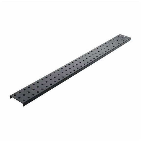 Alligatorboard Pegboard, 3in.Hx32in.W, Metal, Black, PK2 ALGSTRP3X32BLK