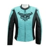 NexGen SH2367 Ladies Turquoise and Black Textile Jacket with Embroidery Artwork X-Large
