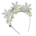 thumbnail image 2 of Tnobhg Christmas Headband Glowing Hair Band Xmas Tree Deer Horn Shape Headwear for Festive Party Decoration, 2 of 8