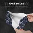 thumbnail image 5 of Lsque Cherry Blossoms on Navy Background Printed Long Tissue Box Cover Holder, Facial Paper Organizer Dispenser,Triangle with Bottom Belt, PVC Leather Decorative Organizer, 5 of 9