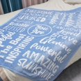 thumbnail image 4 of Sympathy Gifts, Mothers Day Birthday Gift for Friend, Inspirational &Compassion You are Awesome Throw Blankets Gifts for Men Sister Mom Grandma 50X 60(Blue), 4 of 6
