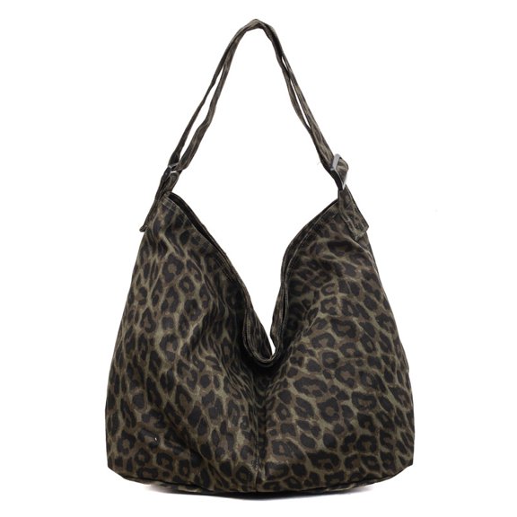 KKLDOGS Large Capacity Printed Hobo Shoulder Bag, Casual Soft Fabric Crossbody Tote, Oversized Sling Purse for Shopping, Travel & Daily Outings