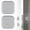 Gray, variant on NUOKO 1.77 Inch Square Peel & Stick Silicone Door Stopper, Shock Absorbent Door Handle Bumper Guard, No Drill Self Adhesive Wall Protector for Doors, Cabinets & Furniture Walls