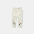 thumbnail image 2 of Baby Little Girls Small Flower Embroidered Leggings Pants 1-9 Years, 2 of 5