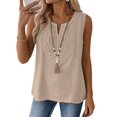 thumbnail image 5 of Pxiakgy Sleeveless Tops for Women Casual Clothes Trendy Fashion Outfits Flowy Tank Tops Basic Tees Lightweight Gauze Shirts Cute Spring Summer Tops for Women 2026 Boho Tops for Women Boho Shirts M, 5 of 5