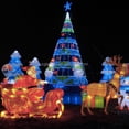 thumbnail image 3 of Decoración navideña gigante para vacaciones americanas, iluminación exterior, árbol de Navidad para calle, faroles de seda, marco de acero, 3 of 4