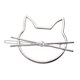 thumbnail image 3 of Accesorios para el cabello Yinane horquilla de perla hueca Creativa plata, 3 of 5