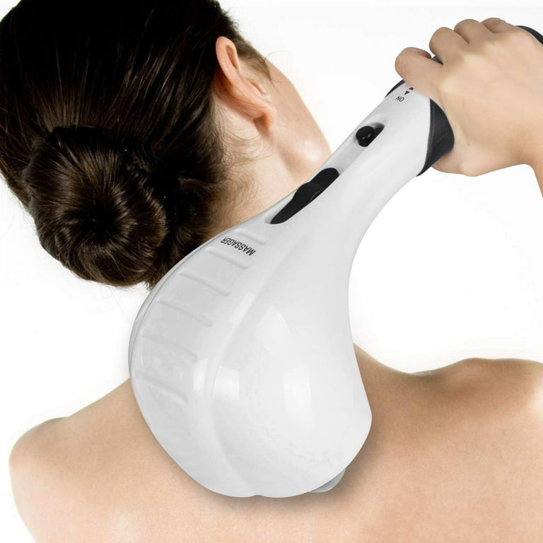Handheld Back Massager - Double Head Electric Full Body - Deep Black