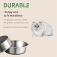 thumbnail image 2 of Cuencos para gatos URBUDDIES de acero inoxidable 500 ml 2 unidades fondo gris, 2 of 7
