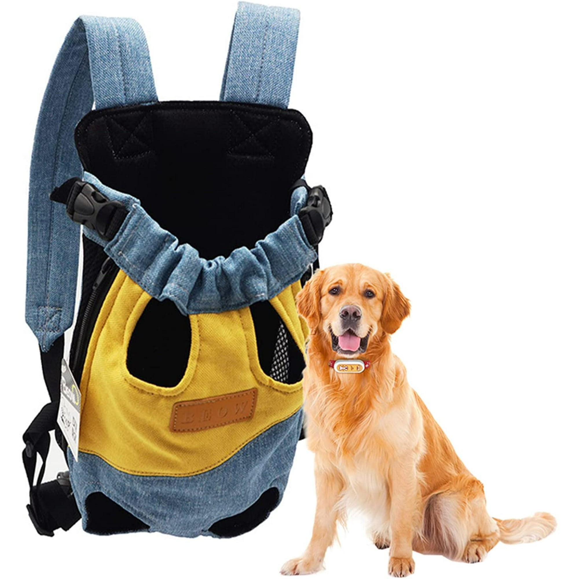 Zecatl Dog Carrier Backpack For Small Medium Dogs Cats Adjustable Pet Carrier Backpack Pet Frontpack Carrier Travel Bag Legs Out Easy Fit For Travelin