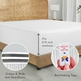 thumbnail image 7 of California Design Den 2-Pack 100% Organic Cotton Fitted Sheet Queen Size, Percale Weave, Lightweight & Crisp With Snug-Fit, Queen Deep Pocket Fitted Sheet Only -Bright White, 7 of 7