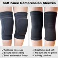thumbnail image 2 of Men Women Knee Pads for Volleyball Wrestling Sports, Lightweight Compression Knee Sleeve f, 2 of 5