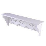 Yongwei White Wall Shelves with Hooks and Decorative Hanging Rack