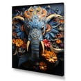 thumbnail image 2 of Designart "Dreamy Elephant Abstraction" Animals Elephant Canvas Art Print, 2 of 7