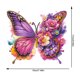 thumbnail image 3 of Colgantes ventana arte diamantes imitación 5D DIY pintura puntos del Acrílico Mariposa y Flores Coloridas Cgtredaw, 3 of 9
