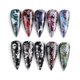 thumbnail image 4 of Copo de nieve Nail Foil Transfer Stickers Suministros de arte de uñas de Navidad Nail Foil Transfers Calcomanías Láser Copos de nieve blancos Árbol de Navidad Elk Star Nails Foils Diseño Consejos de m kaili Sencillez, 4 of 4