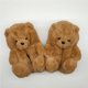 thumbnail image 2 of Jumpingount Zapatillas de oso de peluche para mujer, zapatos de invierno, calzado térmico para niñas, zapatillas de animales adorables para Calzado Marrón claro, 2 of 6