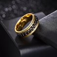 thumbnail image 3 of Mens Anxiety Rings Fidget Rings For Men Women Chain Spinner Rings For Kids Teen Titanium Steel Rings, 3 of 5