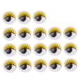 thumbnail image 4 of LEEYNEERWiggly Wobbly Googly Eyes Round Shape Plastic 100 Pcs Yellow, 4 of 8