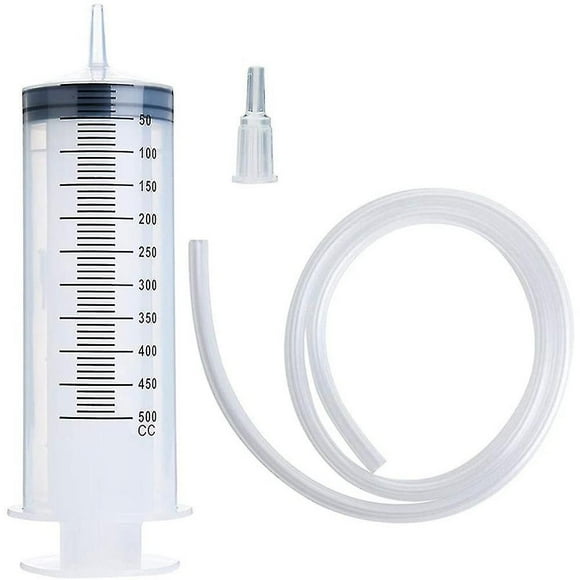 Large Syringe Tubing 500ml Plastic Syringe With Tube Converter Cap