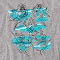 thumbnail image 2 of DC Superhero Girls Line Art Group Women's T Shirt, Athletic Heather, X-Large, 2 of 6