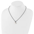 thumbnail image 4 of Auriga 925 Sterling Silver Rhodium-plated with 14K Accent 8-9 mm Freshwater Cultured Pearl Necklace for Women 18", 4 of 6