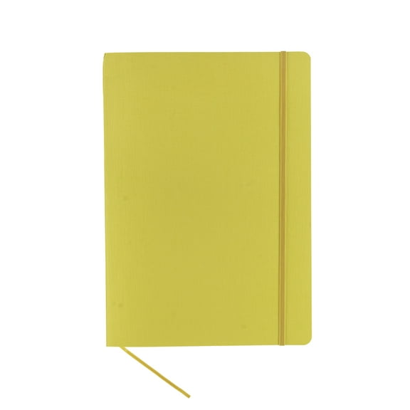 Fabriano Ecoqua Plus Stitch-Bound Notebook, 8.3" x 11.7", A4, Lined, Yellow