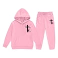 thumbnail image 3 of Tiijoy Big Boys Outfits Casual Active Hoodie Jogger Sweatpants Tracksuit, Sizes 7-8, 3 of 4