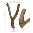 thumbnail image 3 of Perchoir en Bois Naturel pour Perruches, Perroquets, Conures et Perruches, 3 of 7