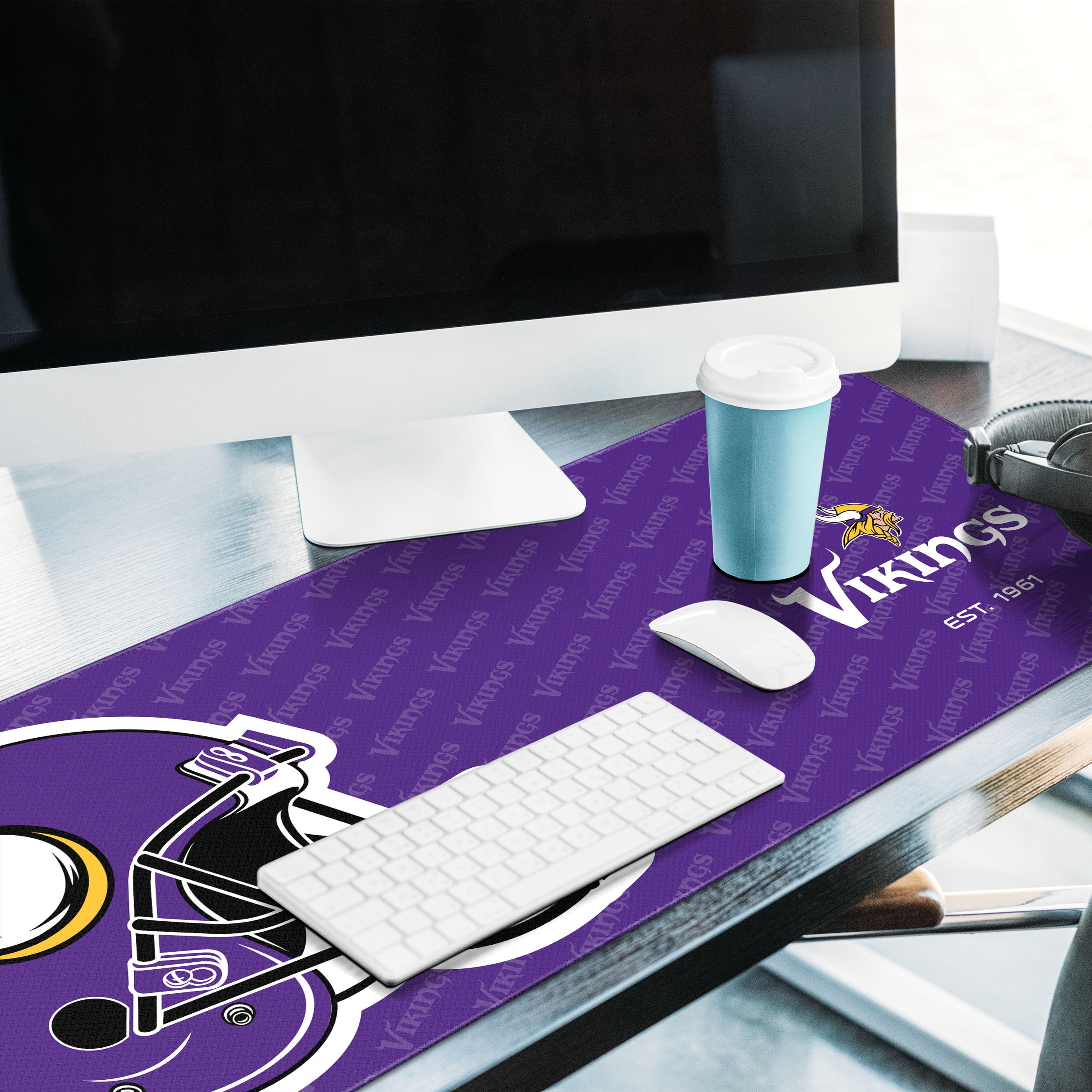 YouTheFan NFL Minnesota Vikings Logo Series Desk Pad