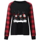 thumbnail image 1 of Puntoco Camiseta Suelta Estampada de Invierno para Mujer Blusa de Manga Larga Cuello Redondo Tops Casuales Puntoco Puntoco-8115, 1 of 3