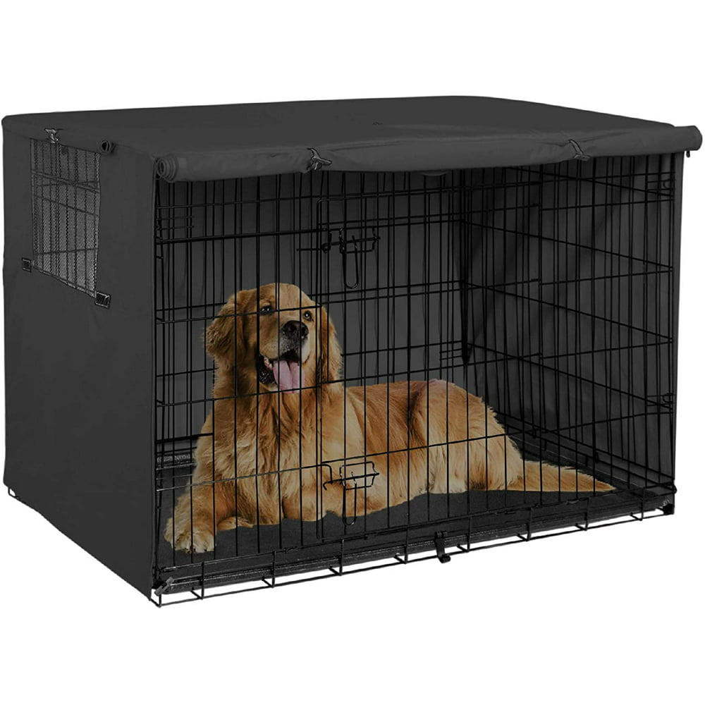 TINGOR Dog Crate Cover Durable Polyester Pet Kennel Cover, Universal Fit for 42 inches Wire Dog