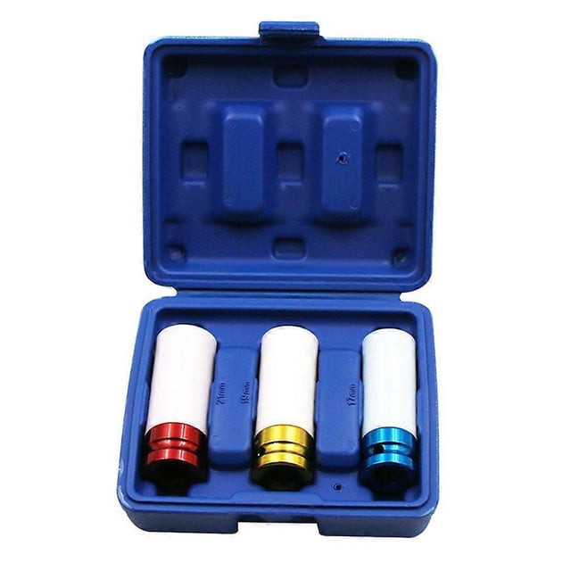 3Pcs Auto Car 1/2" 17mm/0.67in 19mm/0.75in 21mm/0.83in Alloy Thin Wall Wheel Nut
