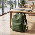 thumbnail image 7 of Solid Color Schoolbag Large Capacity Backpack for Students Daily Use, 7 of 7