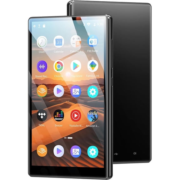 96GB MP3 Player with Bluetooth and WiFi, Oilsky Music Player with Spotify Kids,4.7" Touch Screen Android 13.0 System MP3 MP4 Player with Audible, Deezer, FM Radio (Black)