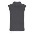 thumbnail image 3 of AnuYalue Womens Ribbed Tank Top Quarter Zip V Neck Dressy Sleeveless Blouses Casual Camisole Tops Work Tank Shirts, 3 of 5