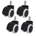 thumbnail image 1 of Roue Pivotante Double en PU de 2 Pouces de Diamètre 4 Pcs pour Chariot, 1 of 3