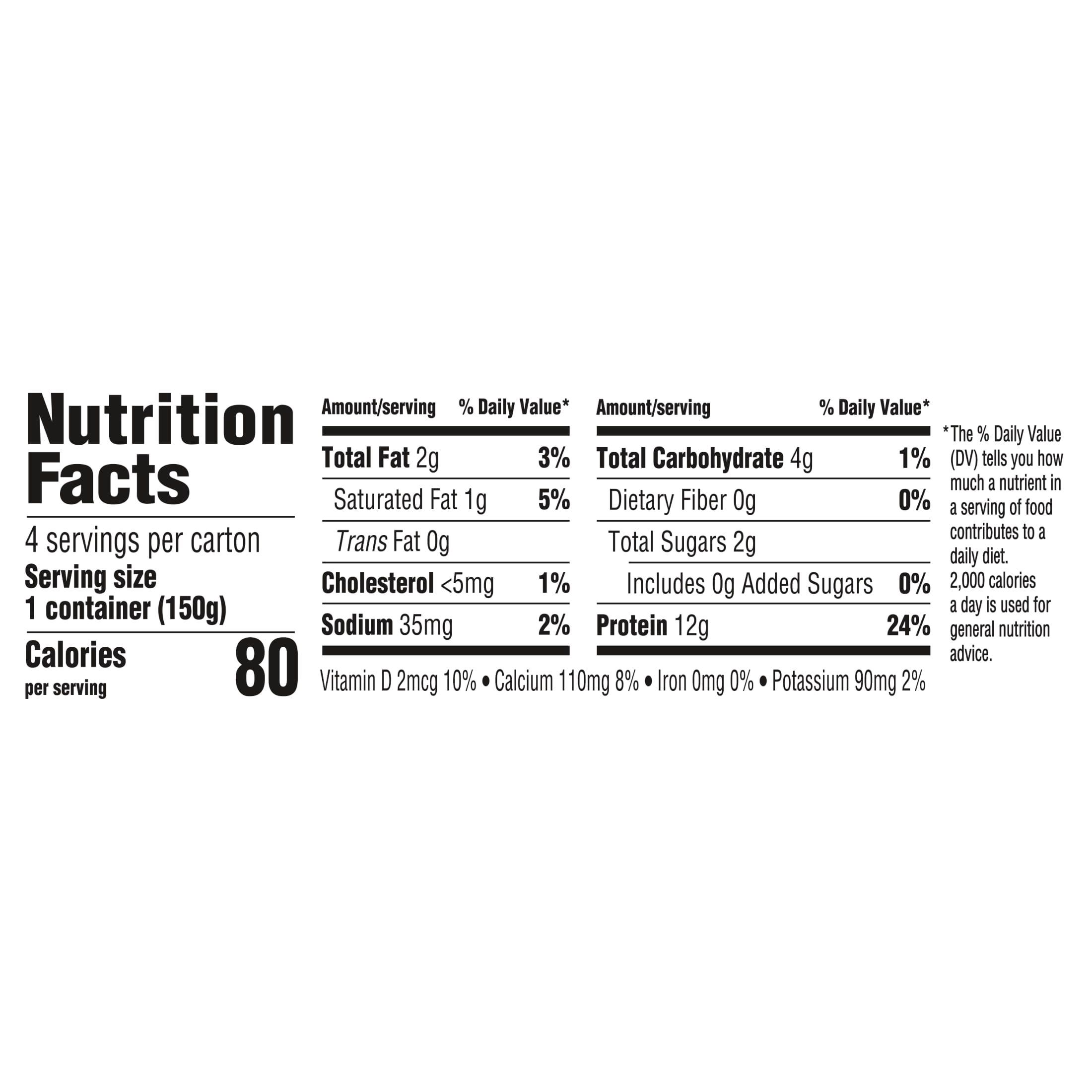 Too Good & Co. Lower Sugar Strawberry Flavored Low Fat Greek Yogurt Cultured Product, 5.3 oz, 4 Count