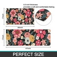 thumbnail image 7 of Multicolored Pioneer Flower Kitchen Rugs Sets Of 2,Anti Fatigue Kitchen Mat Rugs Non Slip Washable,Decorative Kitchen Floor Mats for Kitchen,Sink,Laundry,17"x30"+17"x47", 7 of 7