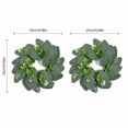 thumbnail image 3 of Candle Rings Set of 2, Mini Wreaths for Pillar Candles, Modern Table Centerpiece for Wedding, Rustic All- Home & Wall Decor, 1Pack A, 3 of 6