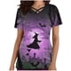 thumbnail image 2 of Fiudx Camisas de Mujer Top de Lactancia con Bolsillo y Cuello En V de Manga Corta con Estampado de Halloween para Mujer, 2 of 5