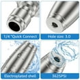 thumbnail image 3 of TMWEFUSC 1/4inch 3625PSI Max Pressure Washer Tips, Turbo Nozzle Pressure Washer, Quick Connect Pressure Washer Nozzle, Power Washer Attachments(2Pc, 3 of 5