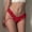 Wine, variant on Women Lace Trim Thong Underwear - Low Rise No Show Seamless Panties, Breathable Stretchy Lace Thong for Women (Wine),Size 3XL